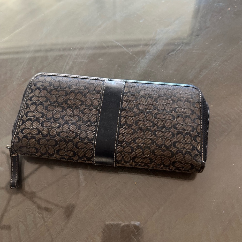 Coach Brown and Black Wallet